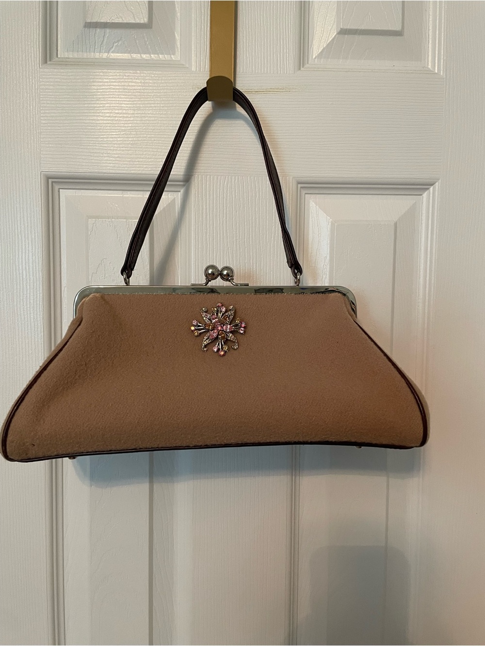 Glenda Gies "Jackie" frame bag with Jewel Accent